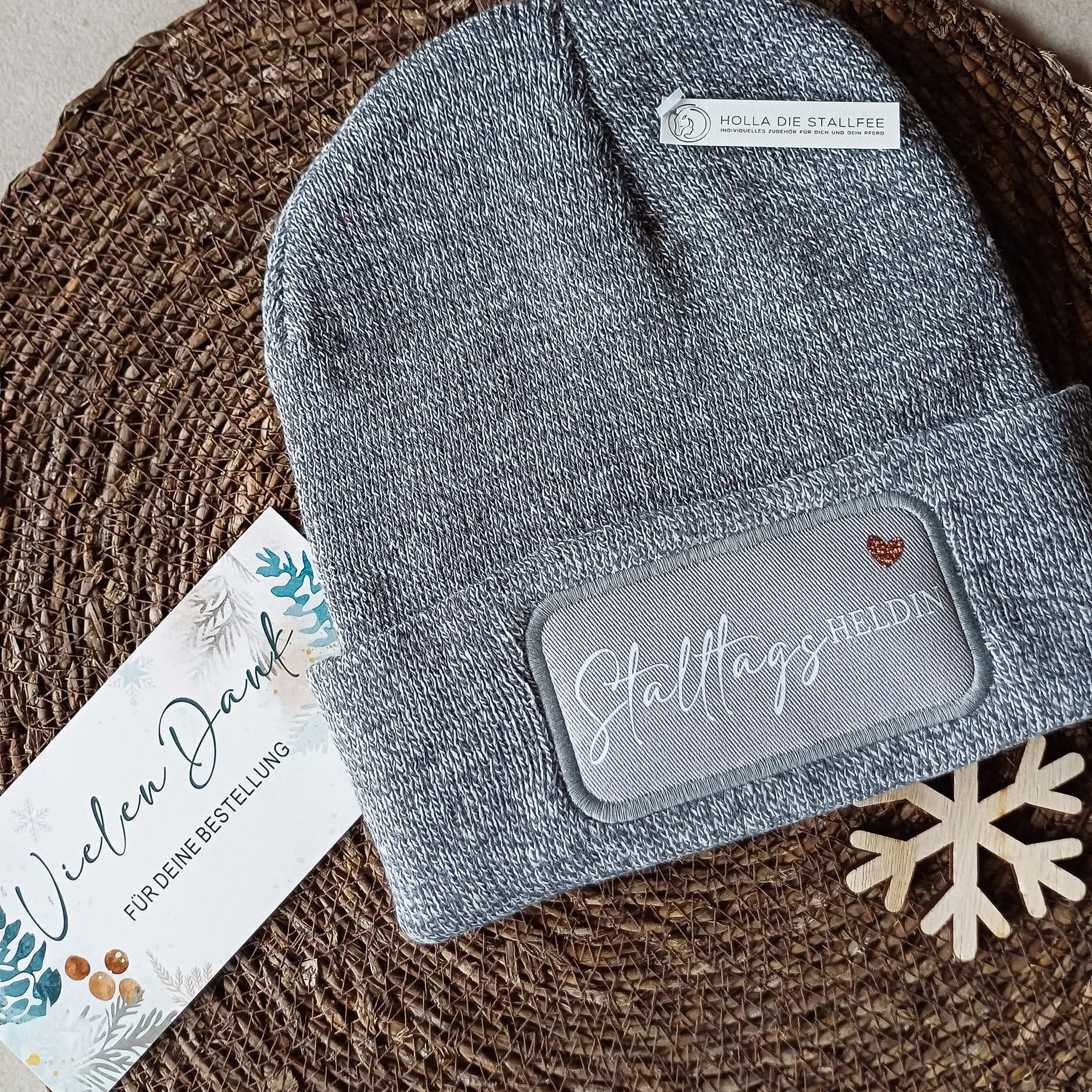 Beanie mit Wunschtext