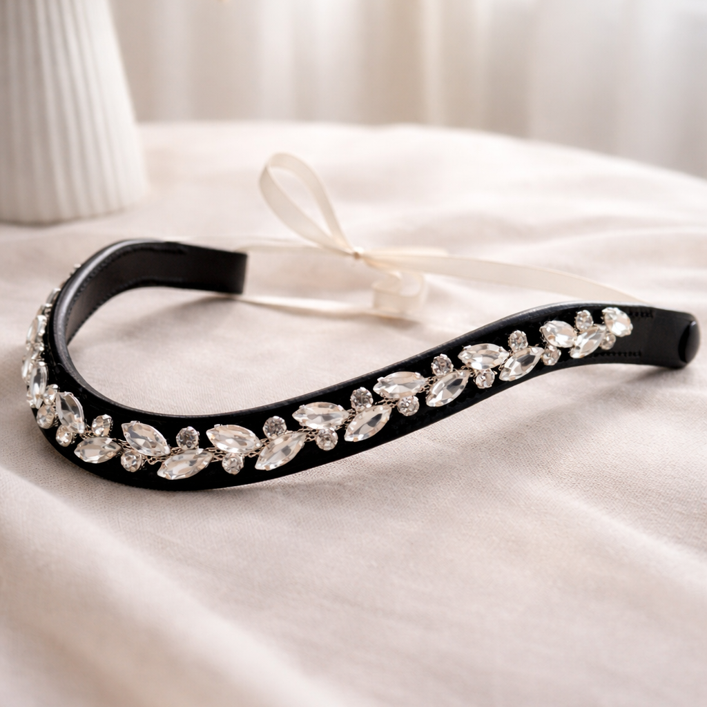 Stirnriemen "BLACK CROWN"