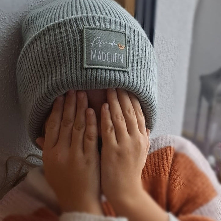 Kinder Mütze mit Wunschtext